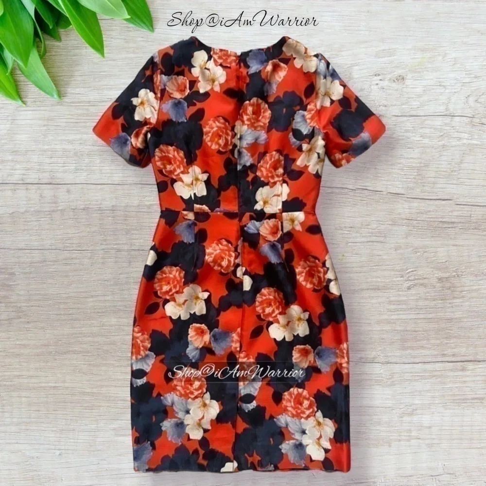 J.Crew Collection sunset garden silk blend midi dress *shop@iamwarrior